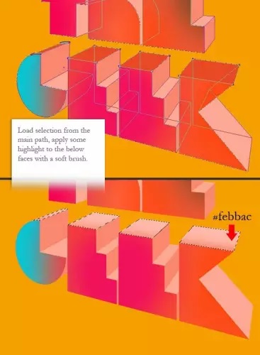 آموزش پوستر تایپوگرافی سه بعدی